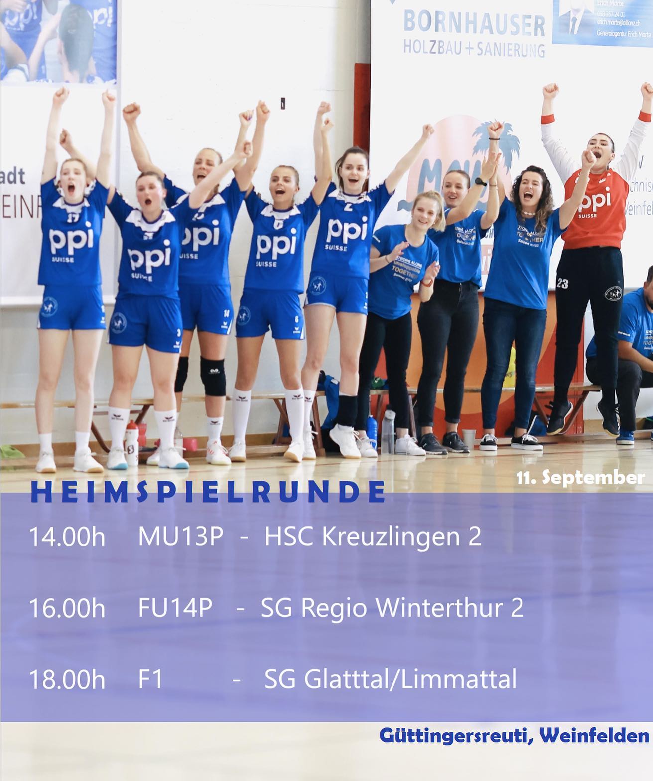 Heimspielrunde beim BSV Weinfelden Handball • WYFELDER